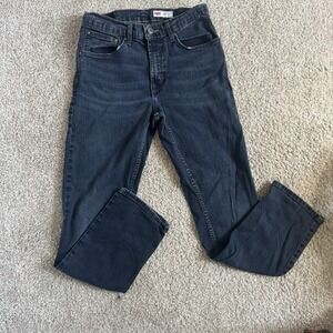 Wrangler Dark Blue Jeans Men's 30 X 30 Straight Fit Stretch